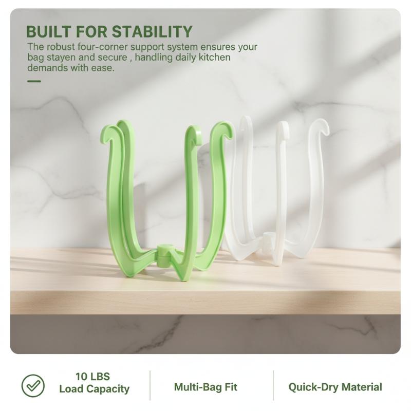 Kitchen Zo - 1pc Heavy Duty Plastic Bag Holder