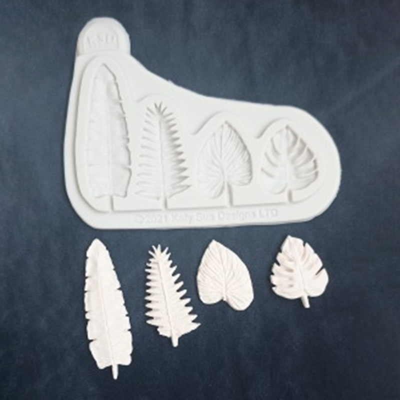 [Y] 4 Units Palm Leaf Chocolat - Kitchen Baking Unit recension och pris