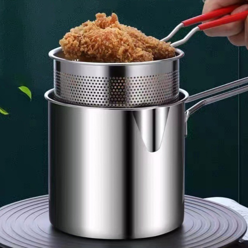 304 Stainless Steel Deep Fryer - Kitchen Baking Utensil recension och pris