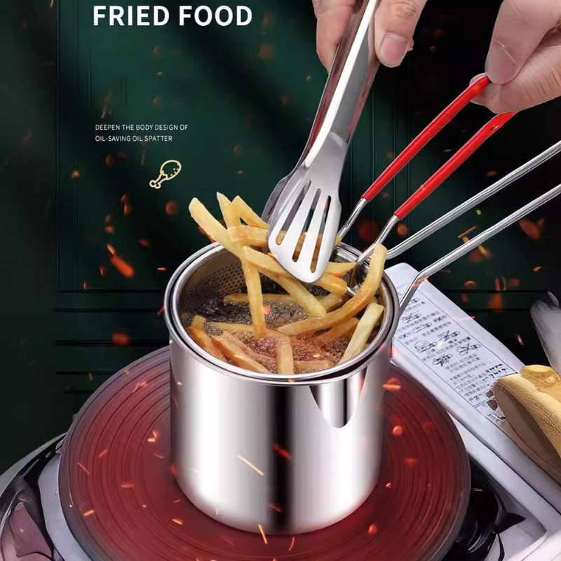 304 Stainless Steel Deep Fryer - Kitchen Baking Utensil recension och pris