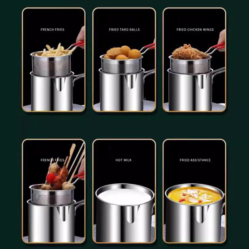 304 Stainless Steel Deep Fryer - Kitchen Baking Utensil recension och pris