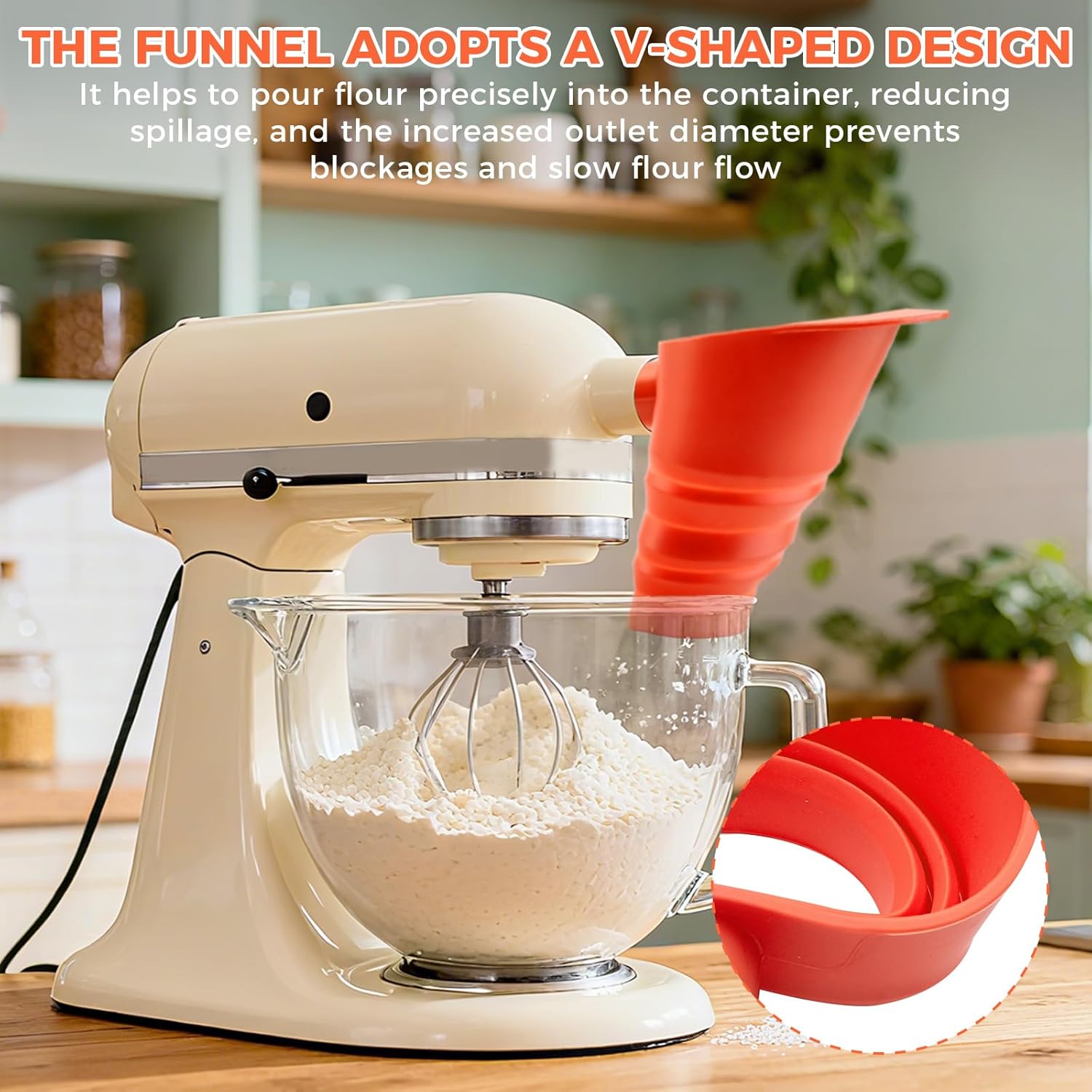Food Grade BPA-Free Silicone F - Kitchen Aid Baking Mixer recension och pris