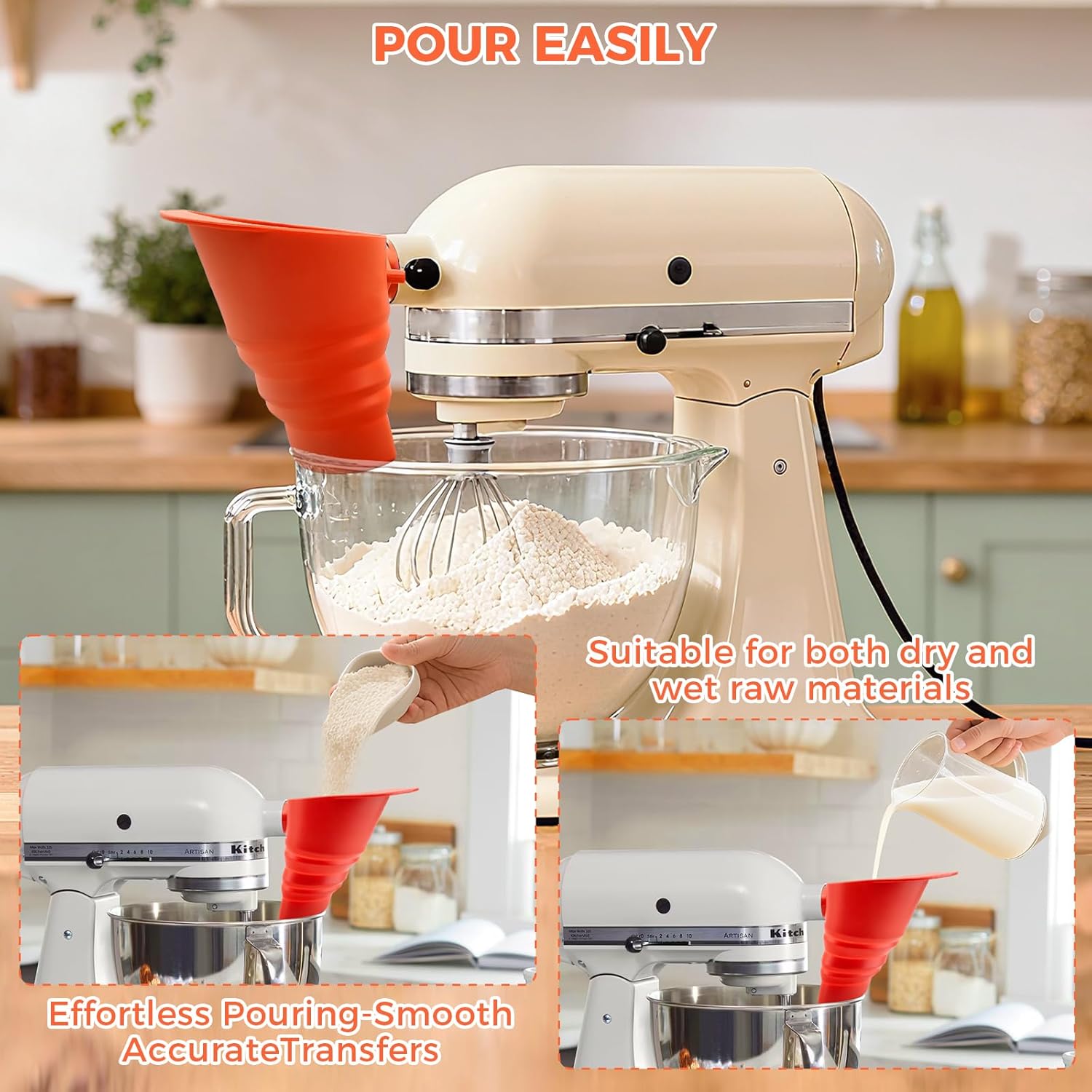 Food Grade BPA-Free Silicone F - Kitchen Aid Baking Mixer recension och pris