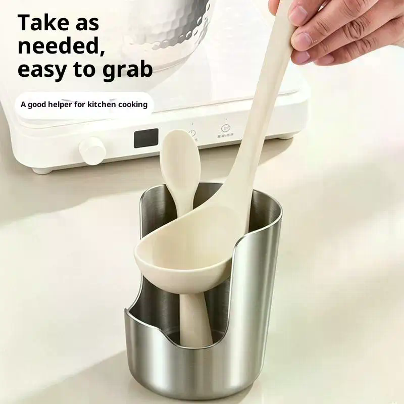 Stainless Steel Spoon Holder R - Kitchen Baking Utensil recension och pris