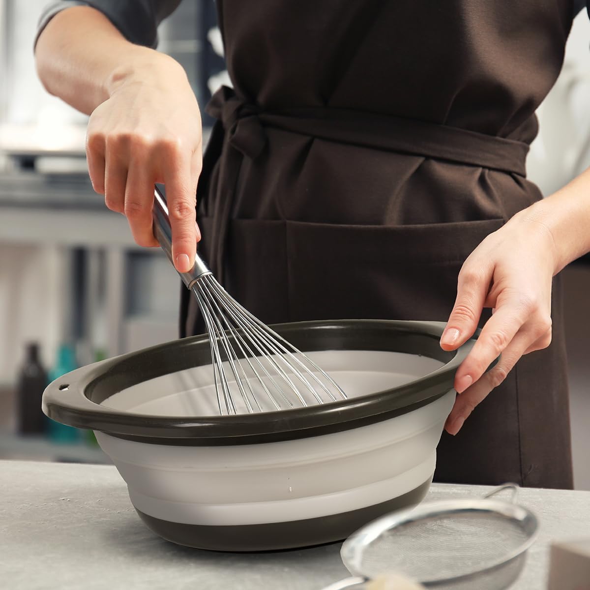 Large Mixing Bowl Collapsible  - Kitchen Baking Bowls recension och pris