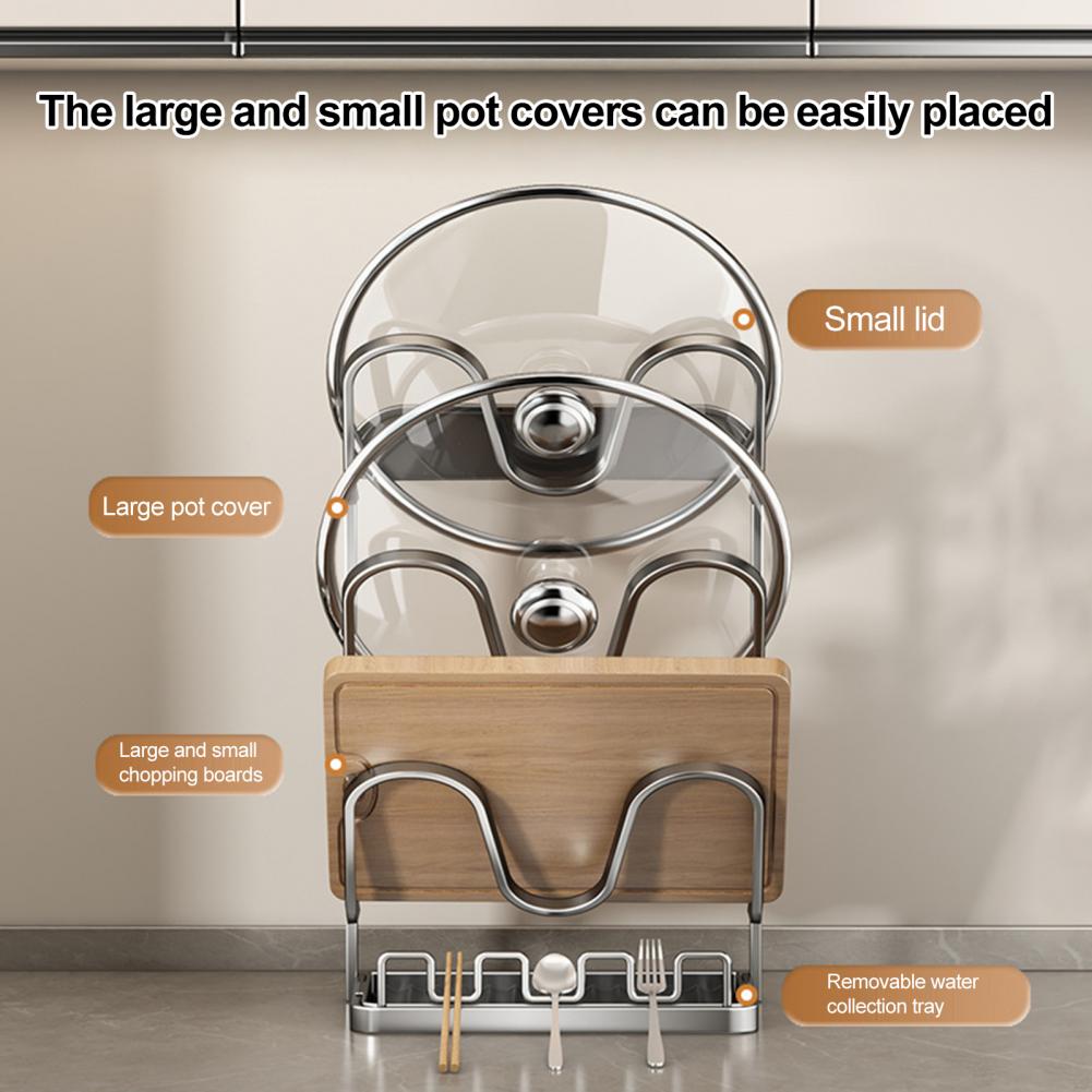 Kitchen Lid Storage Rack Pot L - Kitchen Baking Pan Organizer recension och pris
