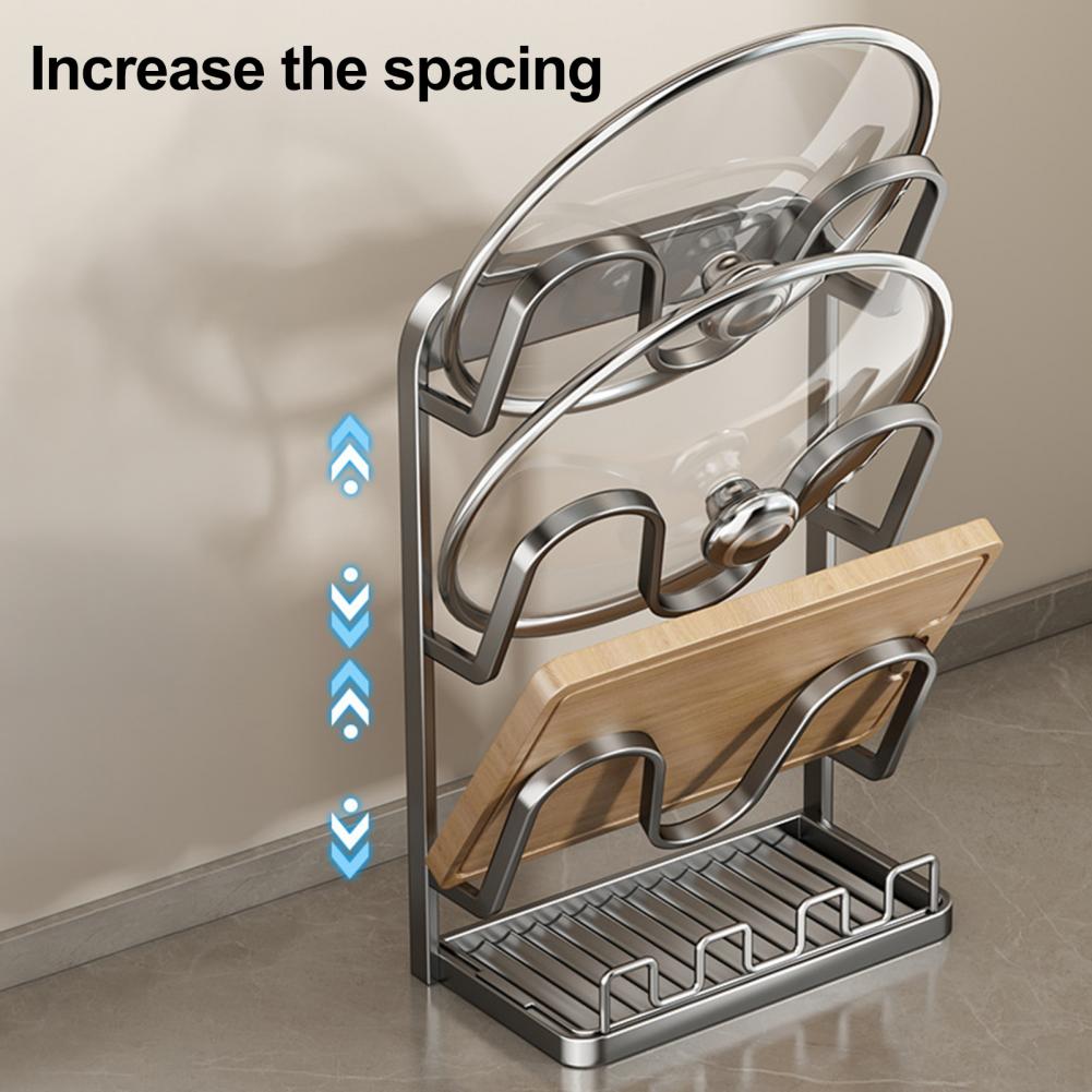 Kitchen Lid Storage Rack Pot L - Kitchen Baking Pan Organizer recension och pris
