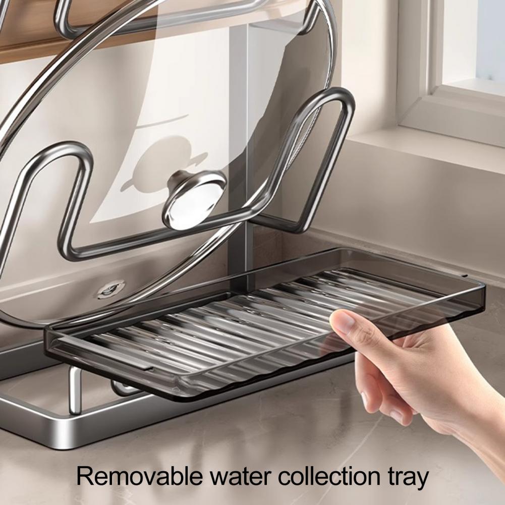 Kitchen Lid Storage Rack Pot L - Kitchen Baking Pan Organizer recension och pris