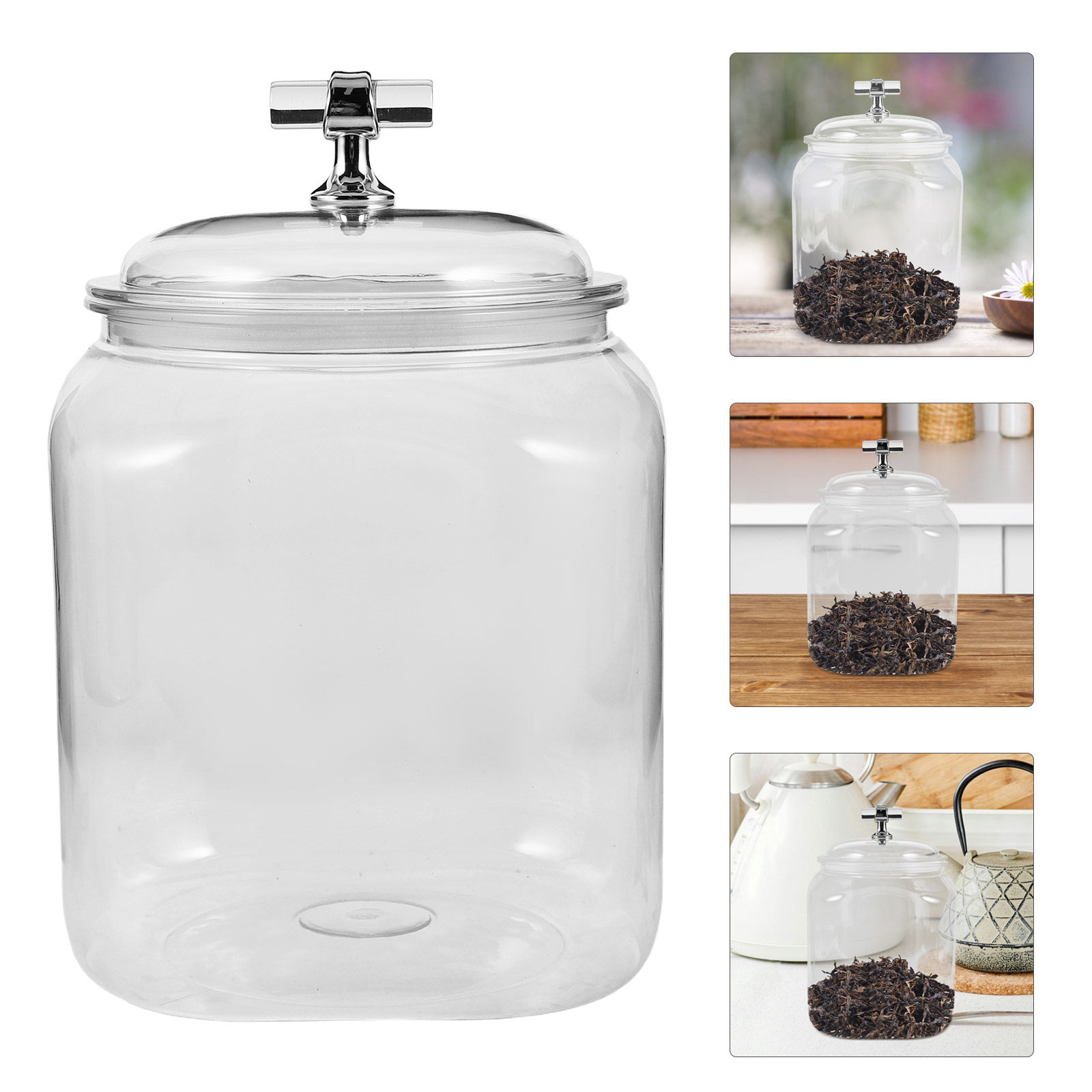 Large Airtight Clear Plastic S - Kitchen Baking Pantry recension och pris