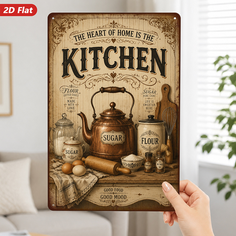 2D Flat Vintage Kitchen Metal  - Kitchen Baking Canisters recension och pris
