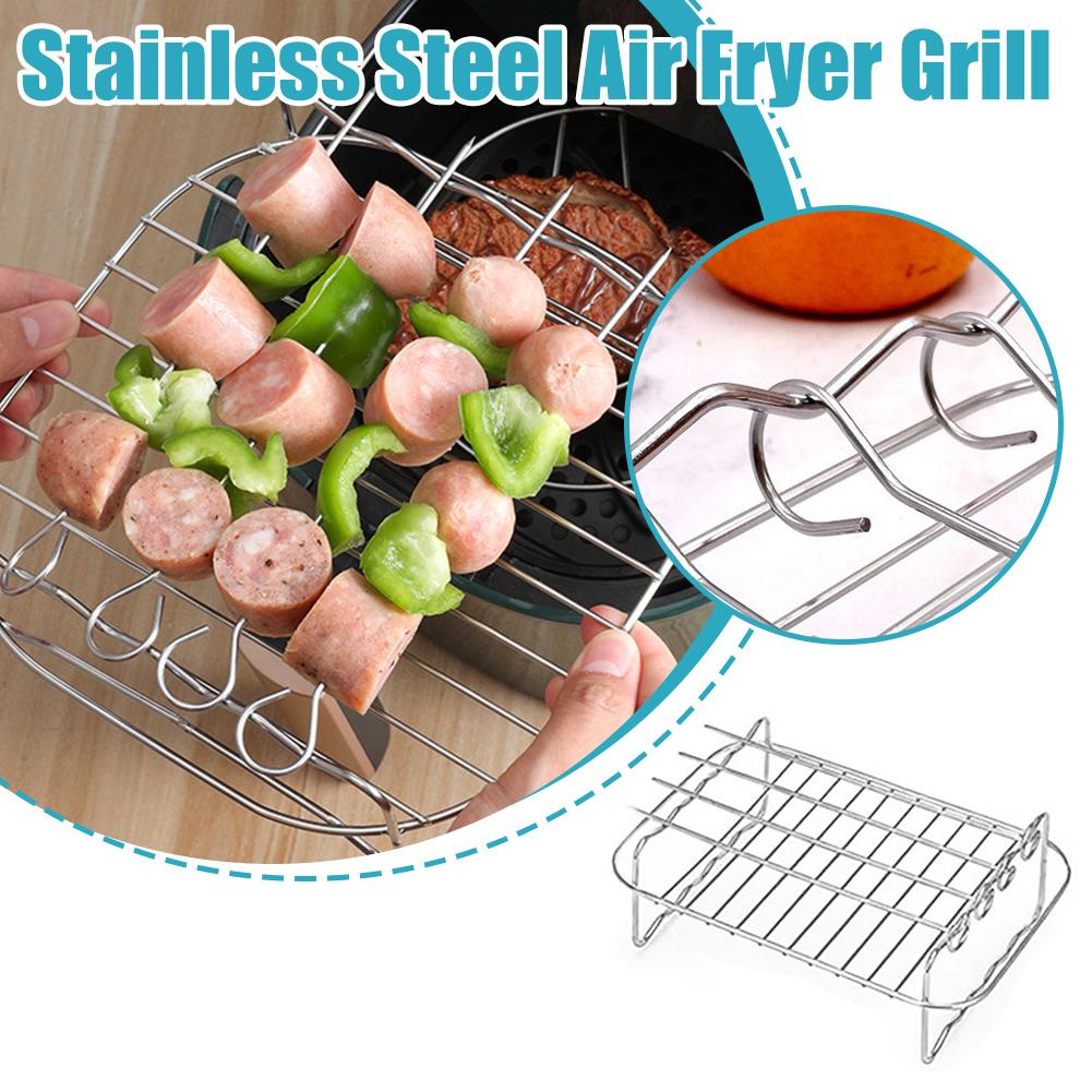 Stainless Steel Air Fryer Bask - Kitchen Baking Pan Organizer recension och pris