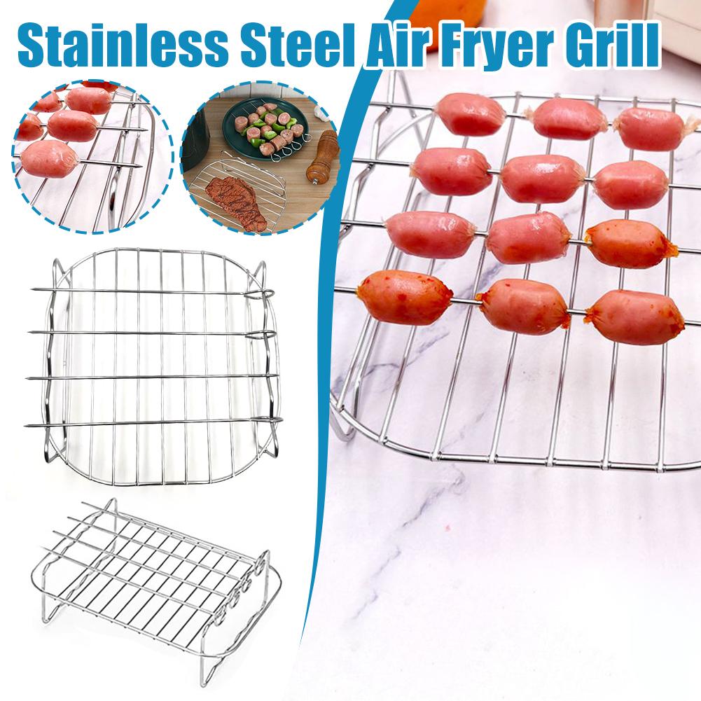 Stainless Steel Air Fryer Bask - Kitchen Baking Pan Organizer recension och pris