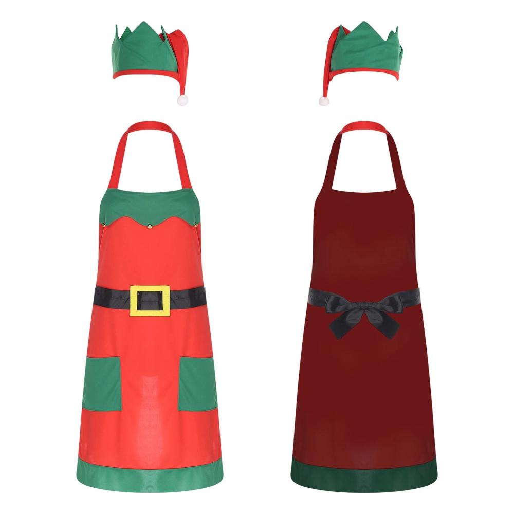 Christma Elf Kitchen Apron Set - Kitchen Baking Unit recension och pris