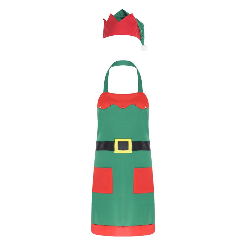 Christma Elf Kitchen Apron Set - Kitchen Baking Unit recension och pris