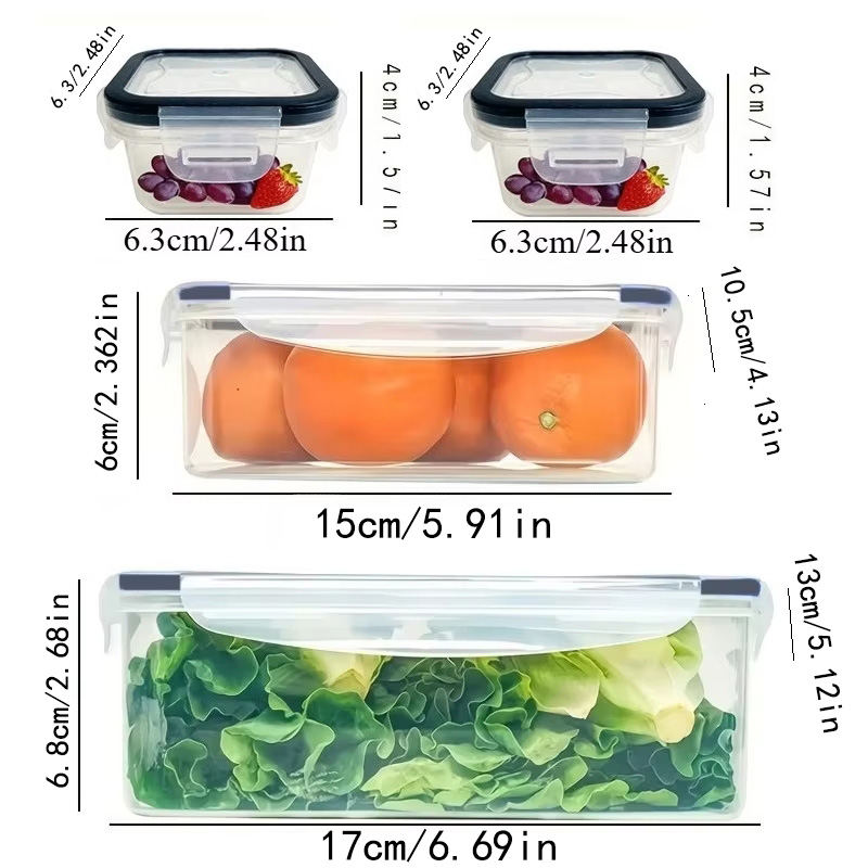 8Pcs Set Includes 4 Containers - Kitchen Zo recension och pris