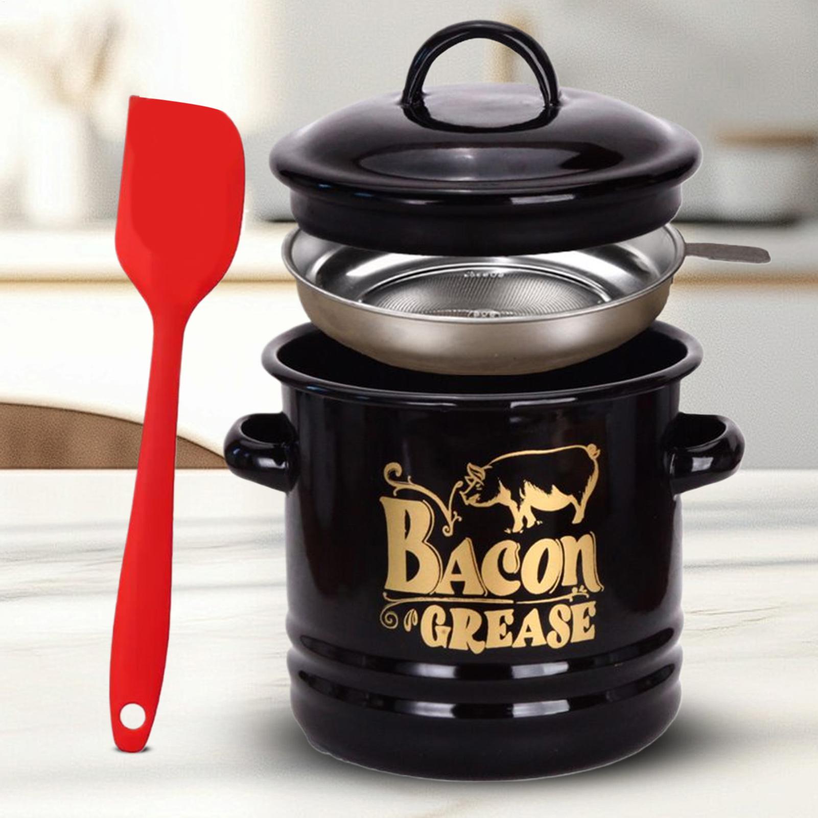 Bacon Grease Container 1200ml  - Kitchen Baking Canisters recension och pris