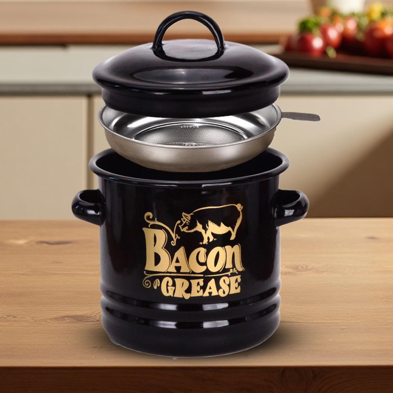 Bacon Grease Container 1200ml  - Kitchen Baking Canisters recension och pris