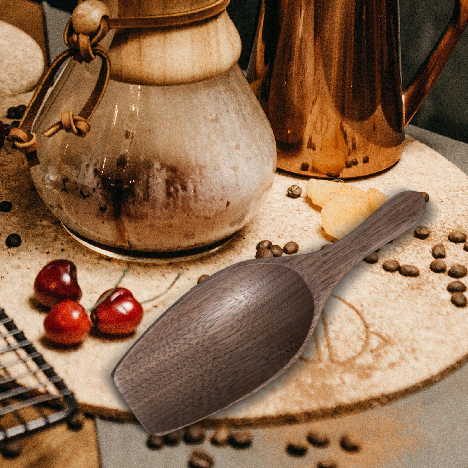 Solid Wood Coffee Measuring Sp - Kitchen Baking Canisters recension och pris