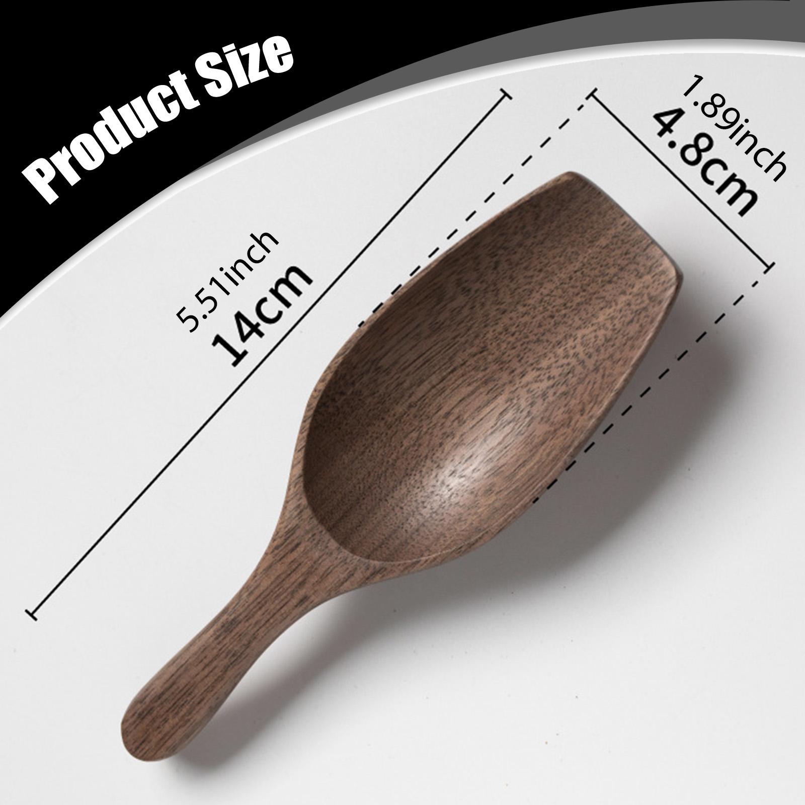 Solid Wood Coffee Measuring Sp - Kitchen Baking Canisters recension och pris