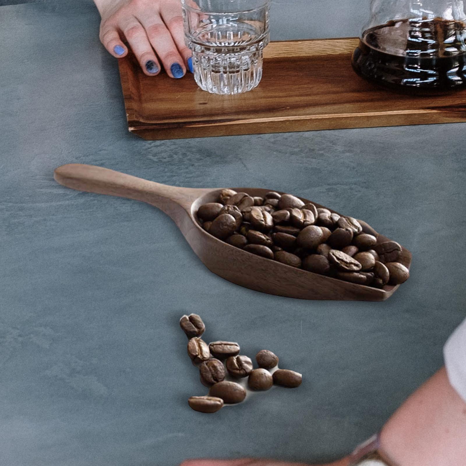 Solid Wood Coffee Measuring Sp - Kitchen Baking Canisters recension och pris