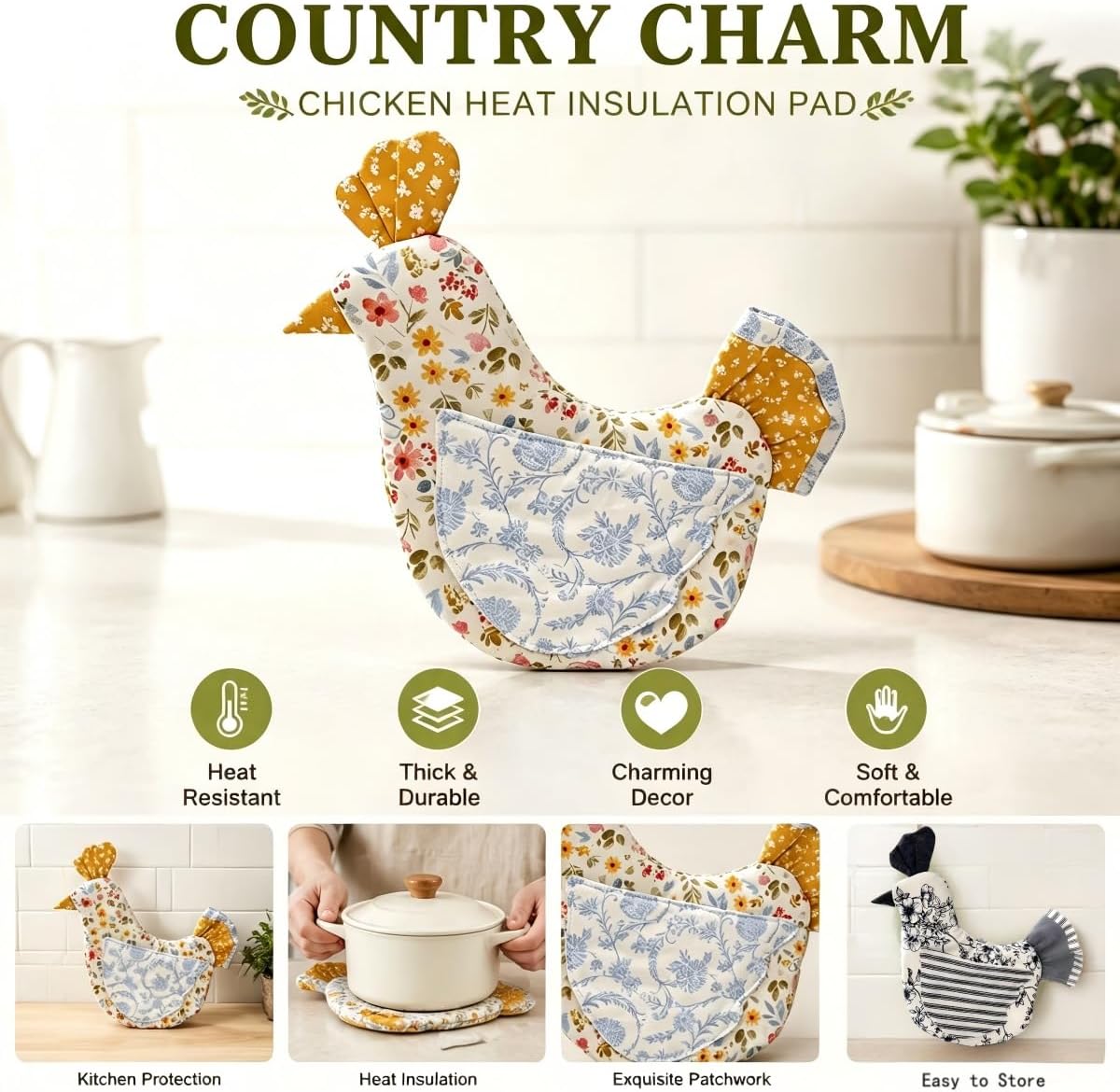 Handmade Hen Shaped Oven Mitt  - Kitchen Baking Ware recension och pris