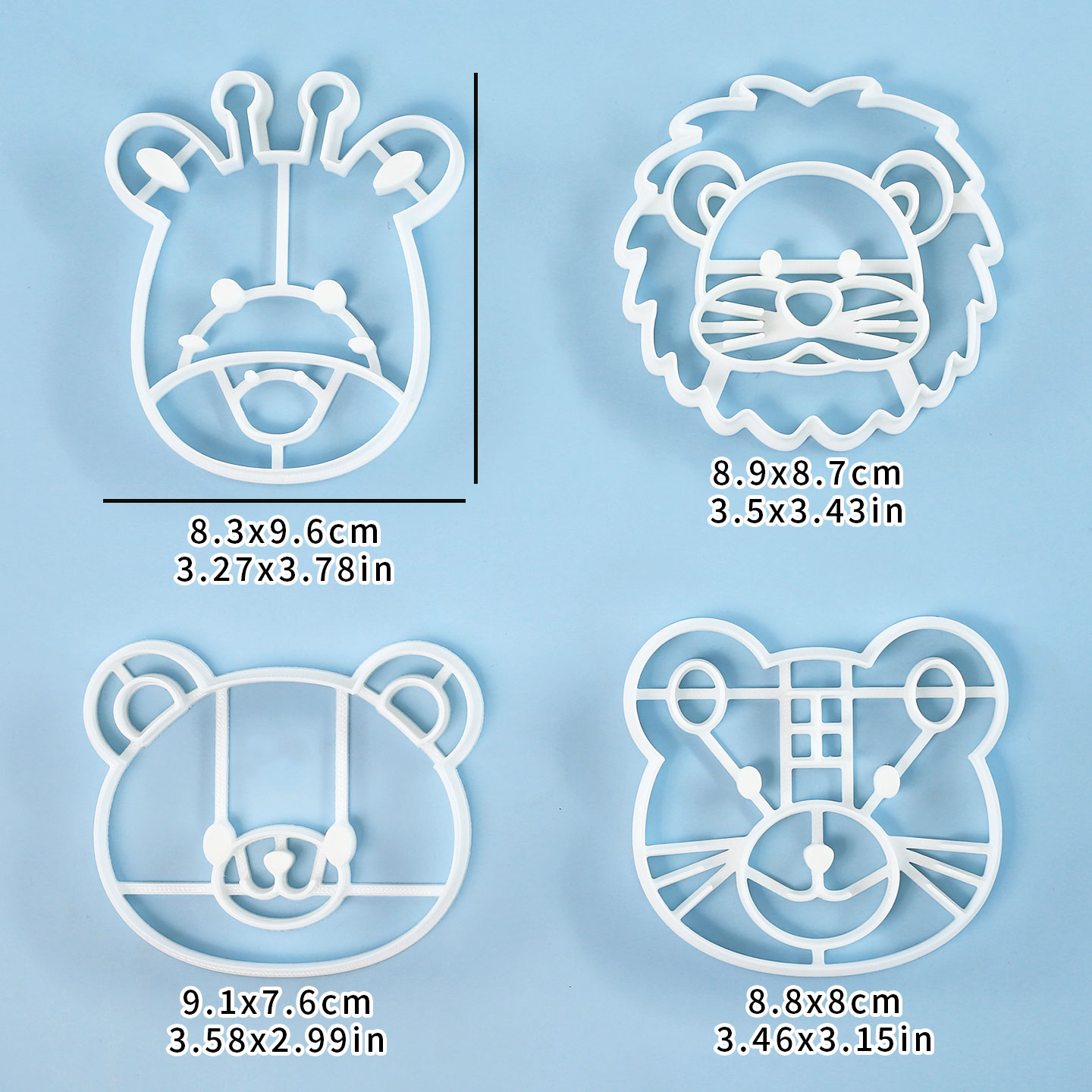 4 Pcs Animal Cookie Cutters Se - Kitchen Baking Utensil recension och pris
