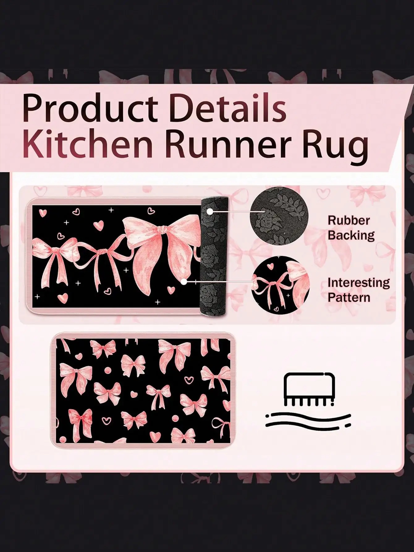 10PCS Pink Bow Kitchen Accesso - Kitchen Baking Gifts recension och pris