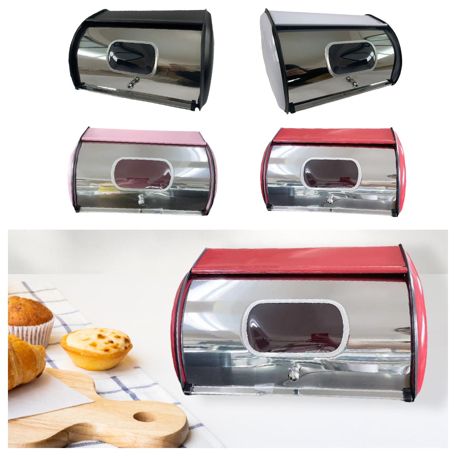 Roll Top Bread Bin Bread Box M - Kitchen Baking Pantry recension och pris