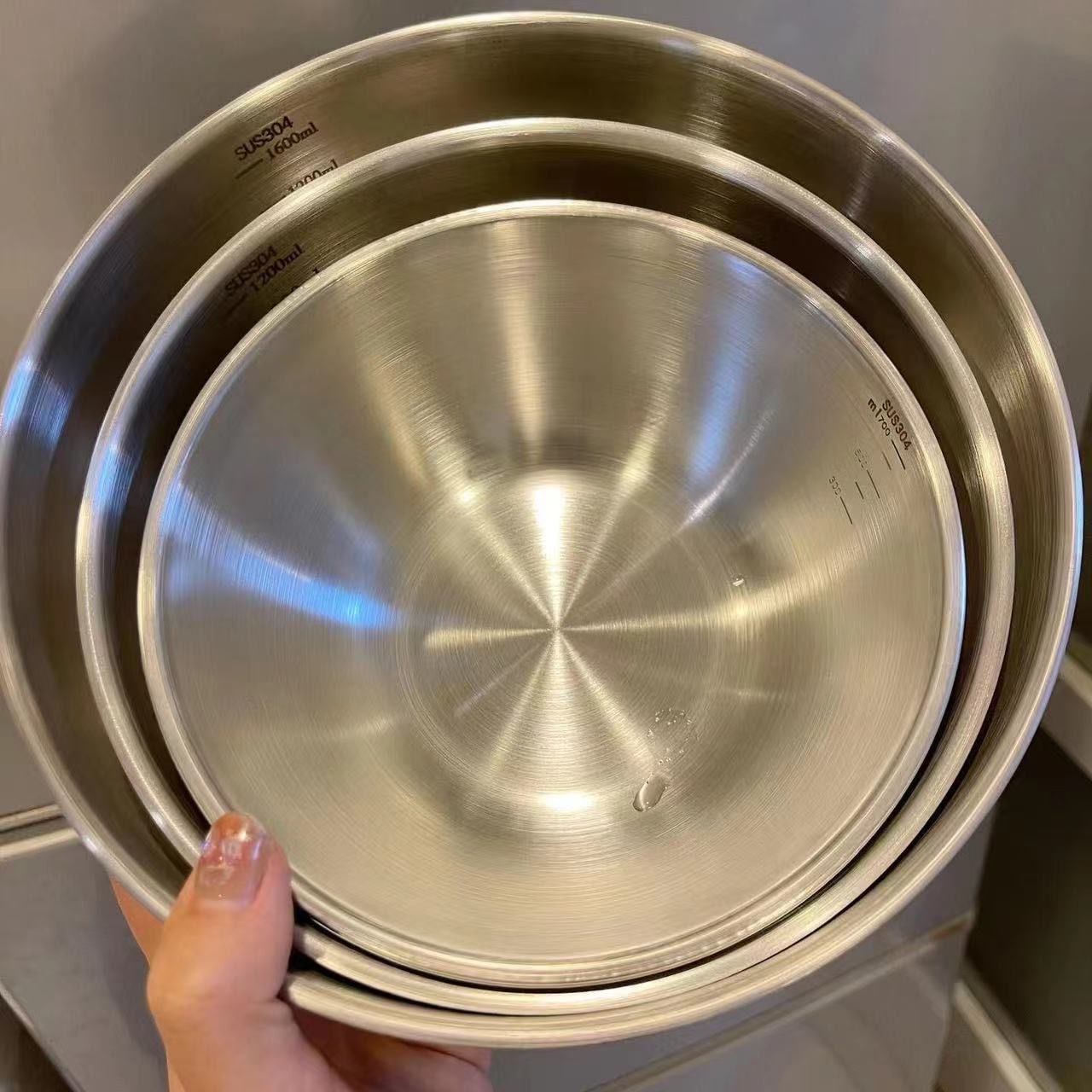 1-3 Stainless Steel Bowl Set w - Kitchen Baking Bowls recension och pris