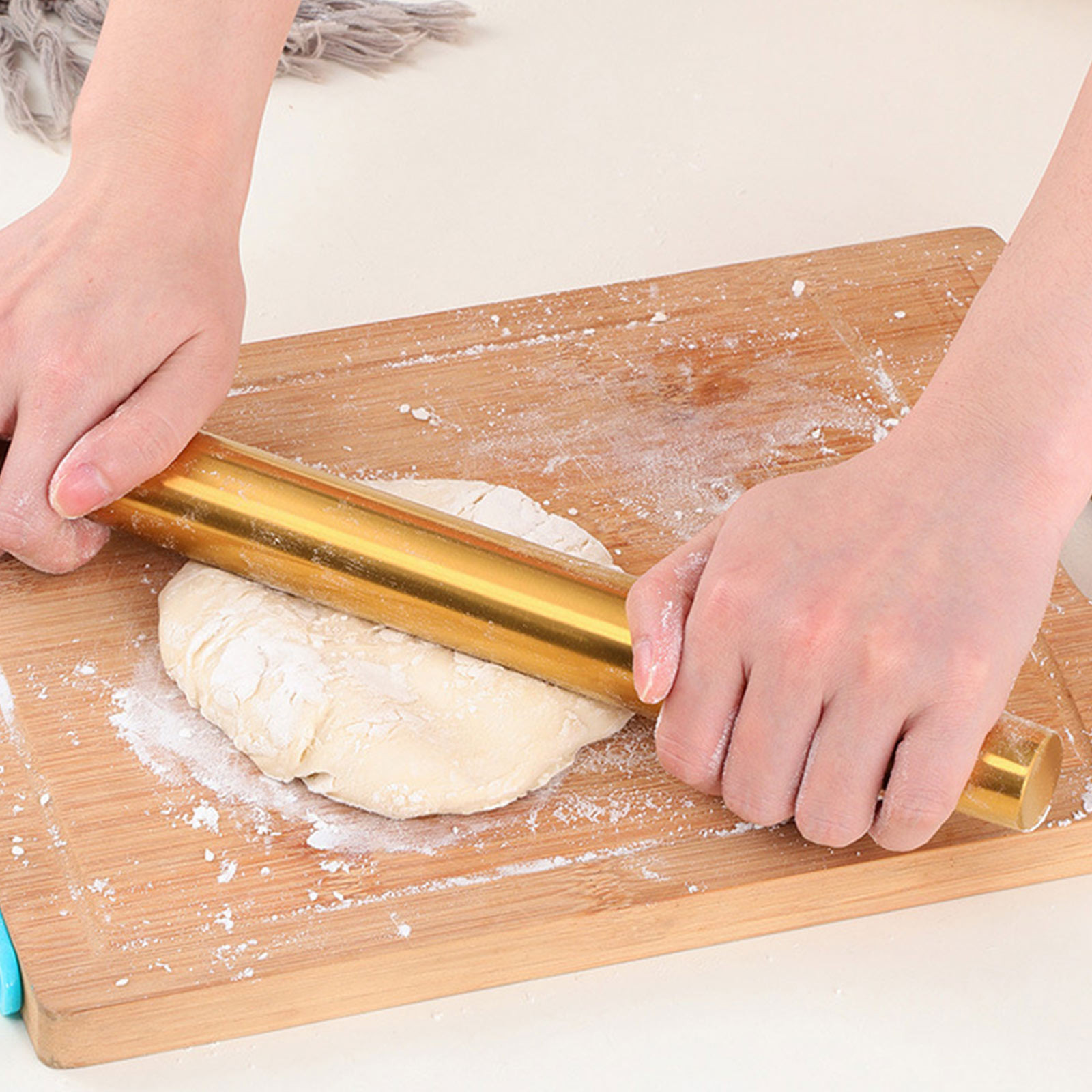 Gold Rolling Pin Baking Tool C - Kitchen Baking Ware recension och pris