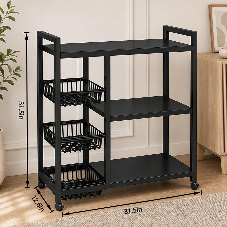1pc Mobile Storage Rack, Adjus - Kitchen Zo recension och pris