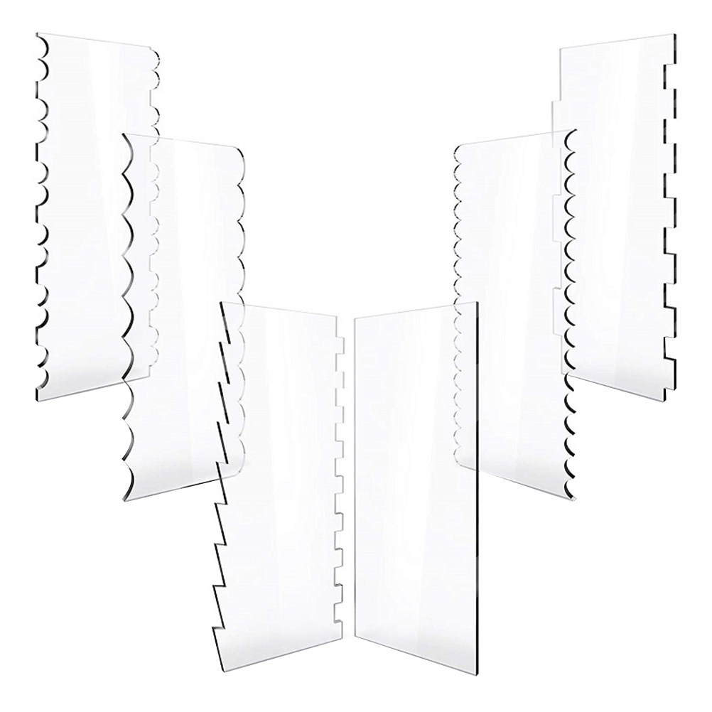 6Pcs Cake Scraper Kit Home Bak - Kitchen Baking Gifts recension och pris
