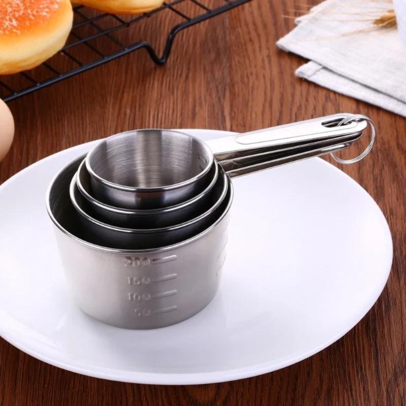 4-Piece Stainless Steel Measur - Kitchen Scale Precise recension och pris