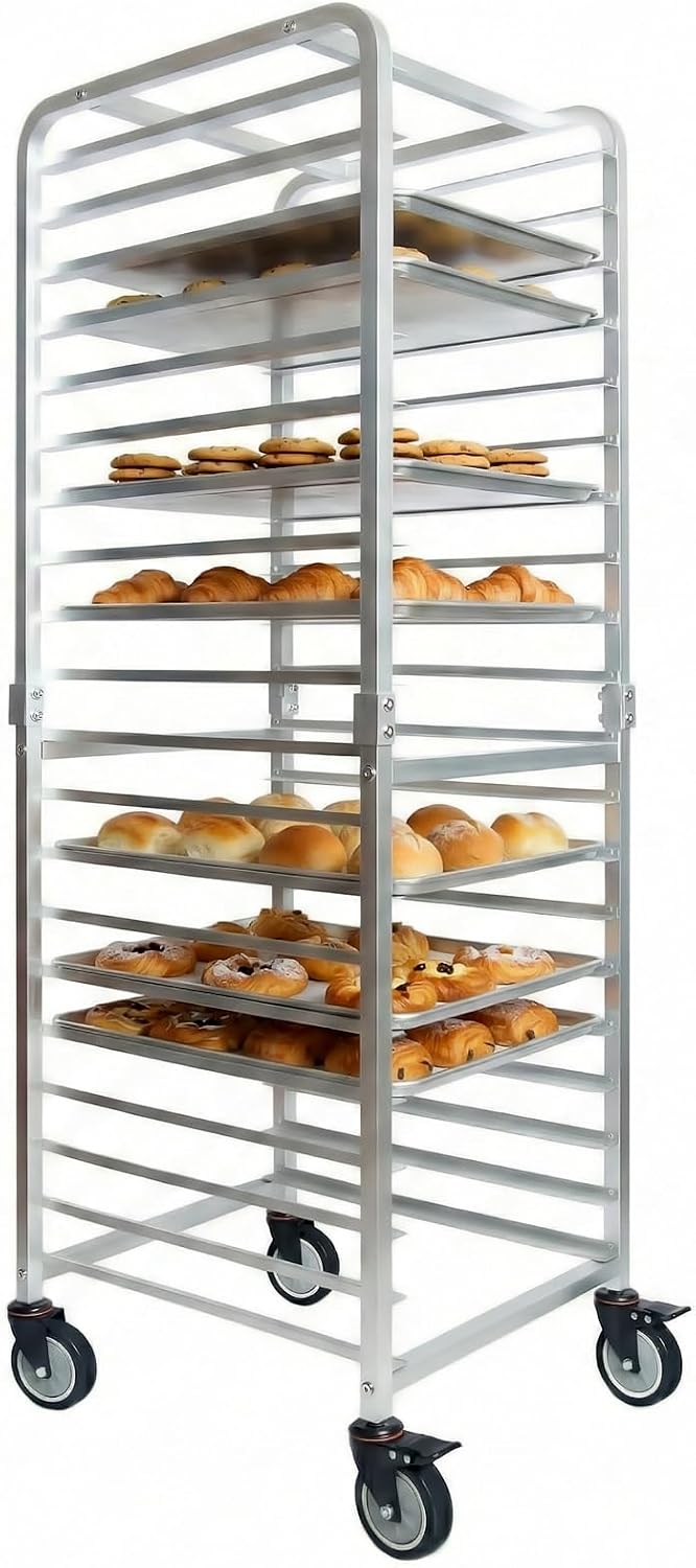 Commercial 20 Tier Stainless S - Kitchen Baking Pan Organizer recension och pris