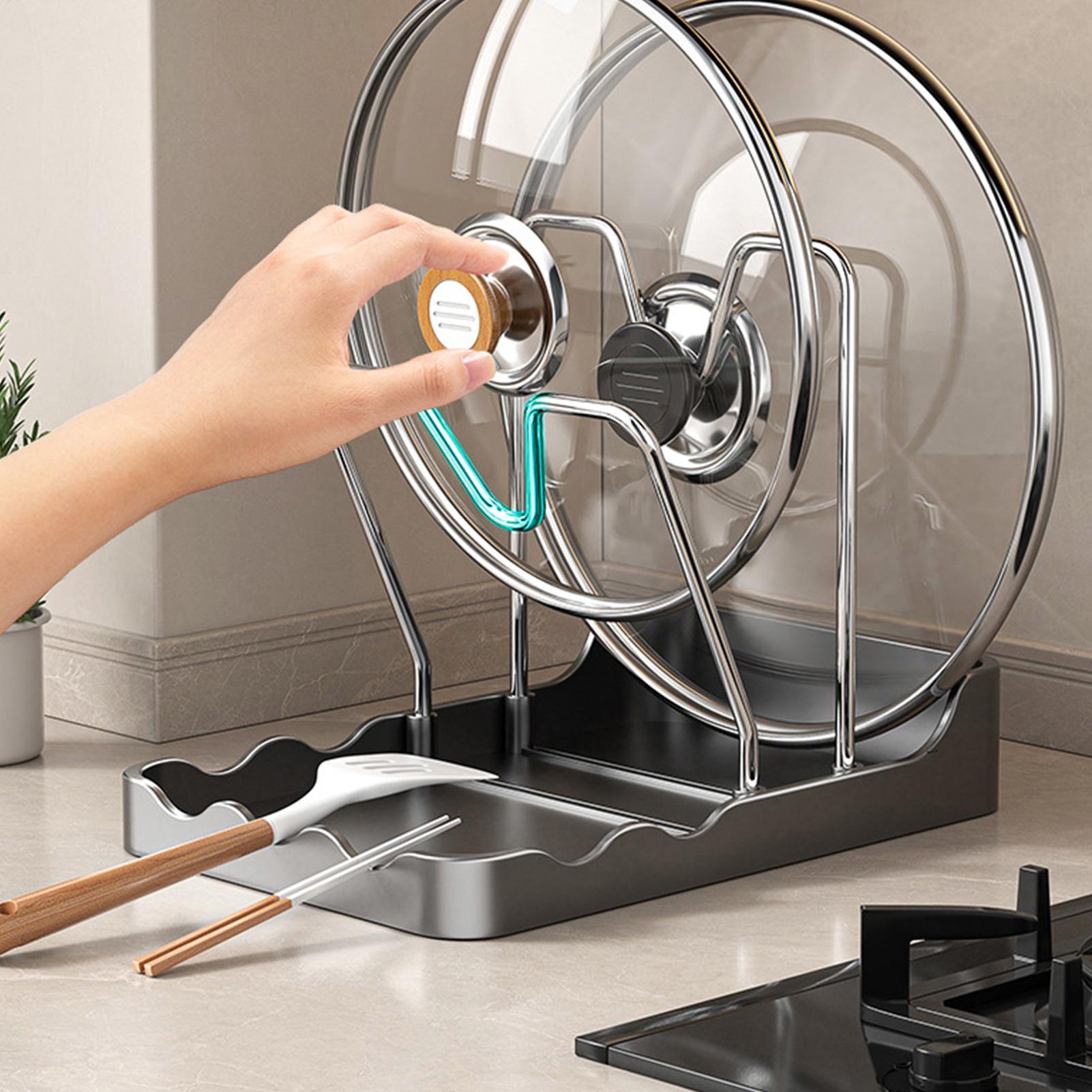 Pot Lid Organizer Vertical Spo - Kitchen Baking Pantry recension och pris