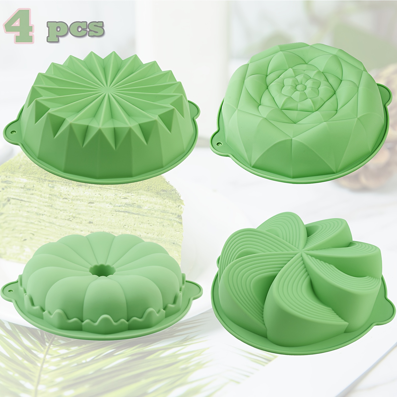 4-Piece Flower-Shaped Silicone - Kitchen Baking Must Haves recension och pris