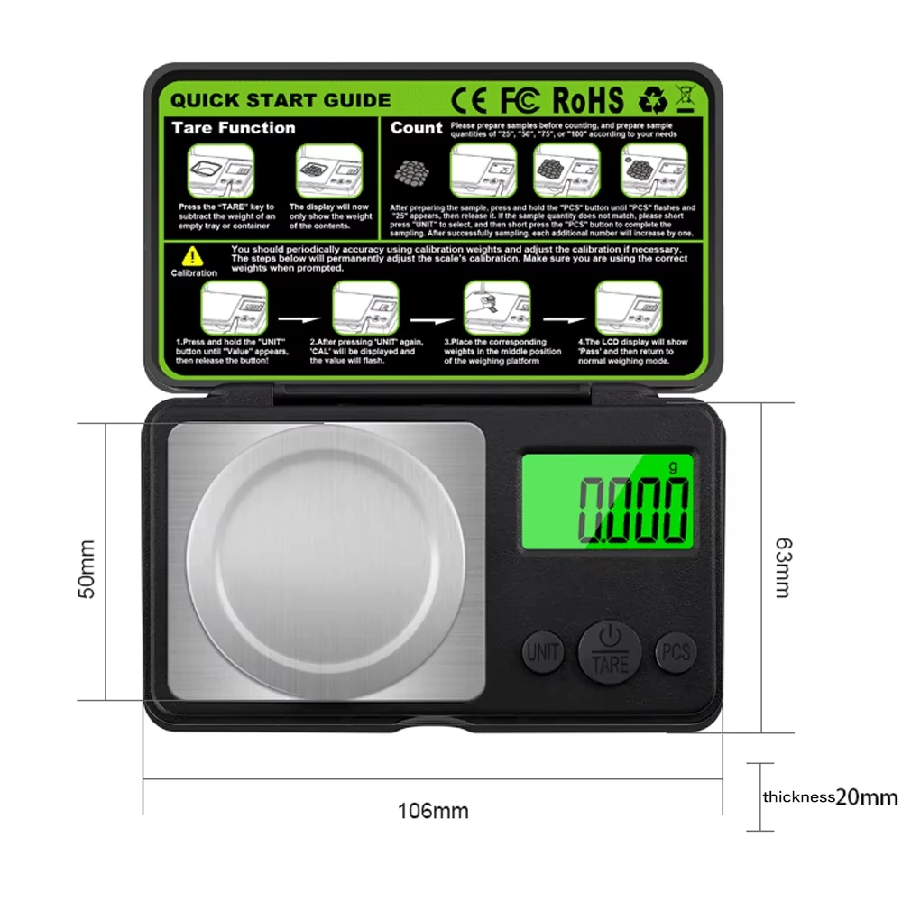 Mini Digital Scale Jewelry Mil - Kitchen Scale Precise recension och pris