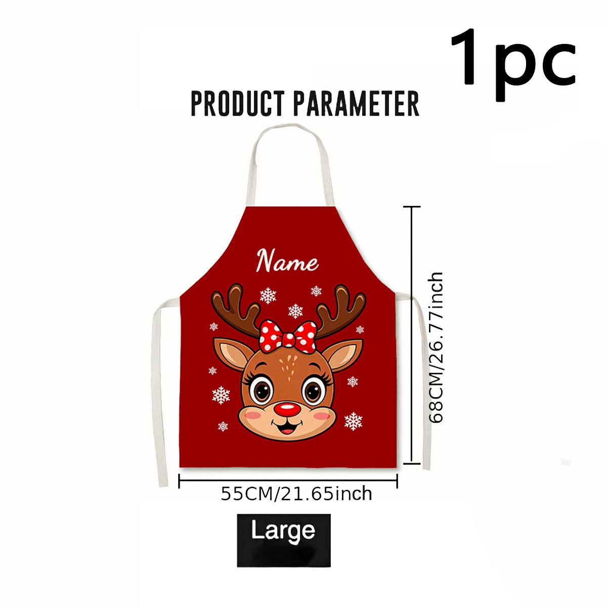1PC Custom Christmas Apron Per - Kitchen Baking Gifts recension och pris