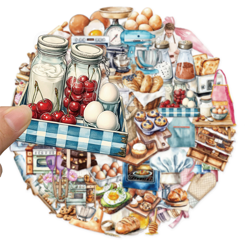 50PCS Funny Baking Stickers Tr - Kitchen Baking Ware recension och pris