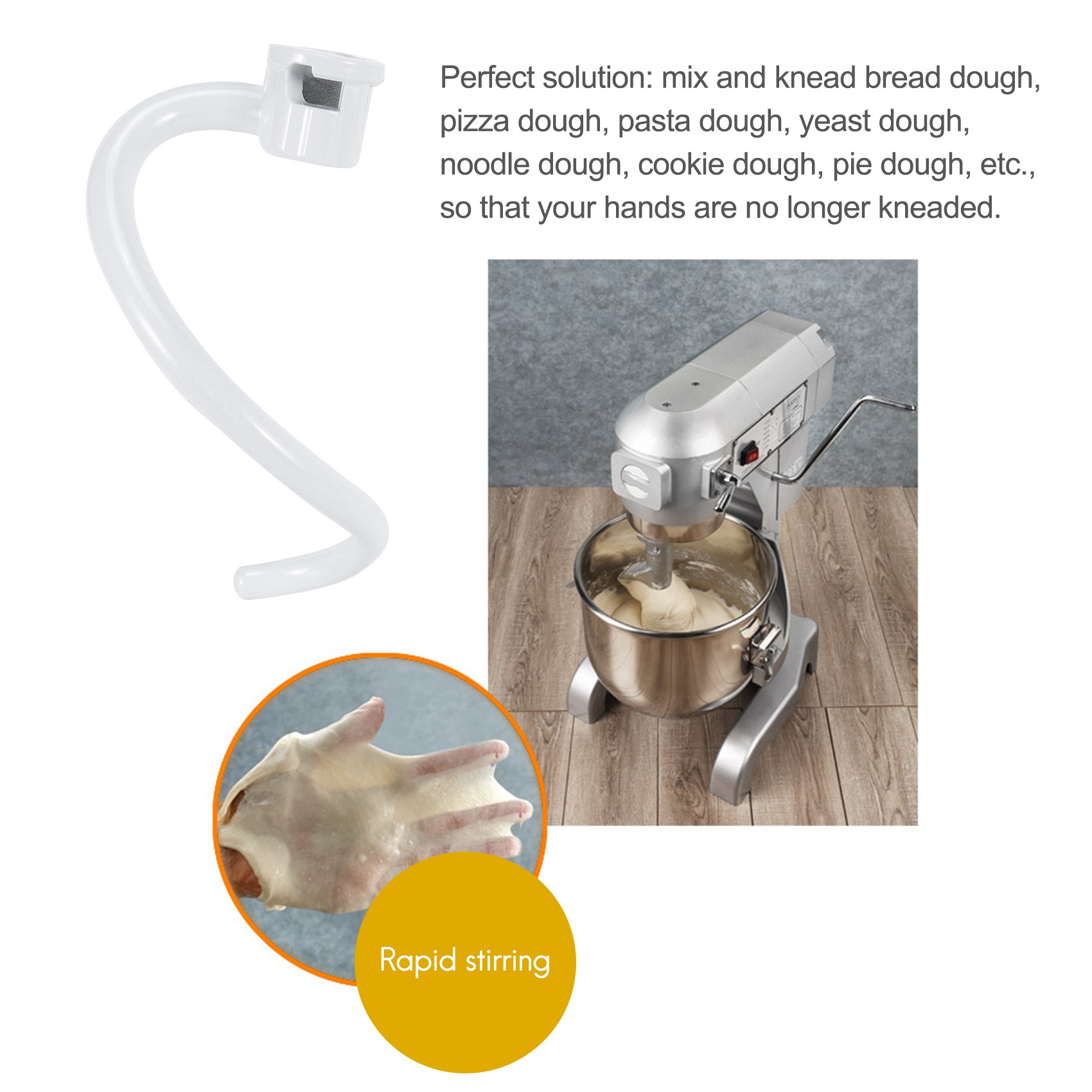 AEE6-Spiral Dough Hook Replace - Kitchen Aid Baking Mixer recension och pris